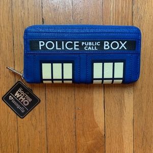 Police box Doctor Who Tardis Wallet